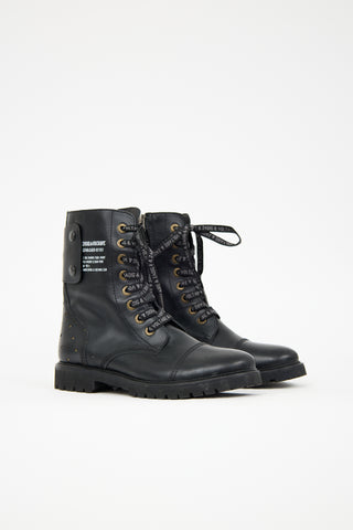 Zadig 
Voltaire Leather Joe Combat Boot