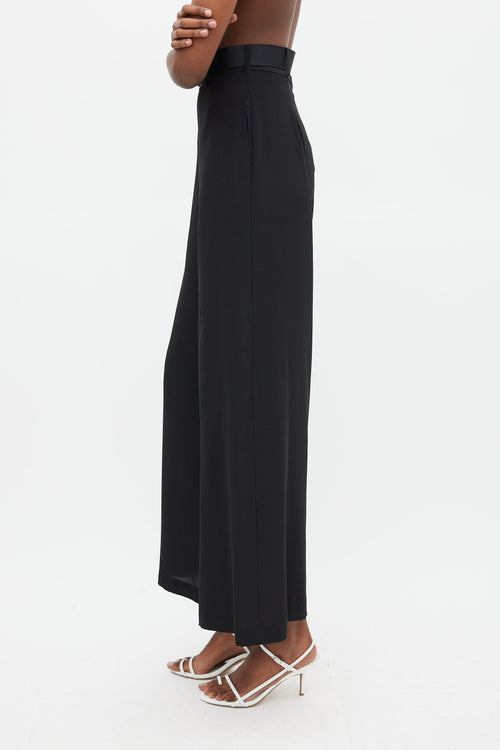 Zimmermann Black High Waist Belted Trouser