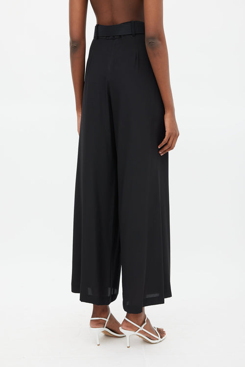 Zimmermann Black High Waist Belted Trouser