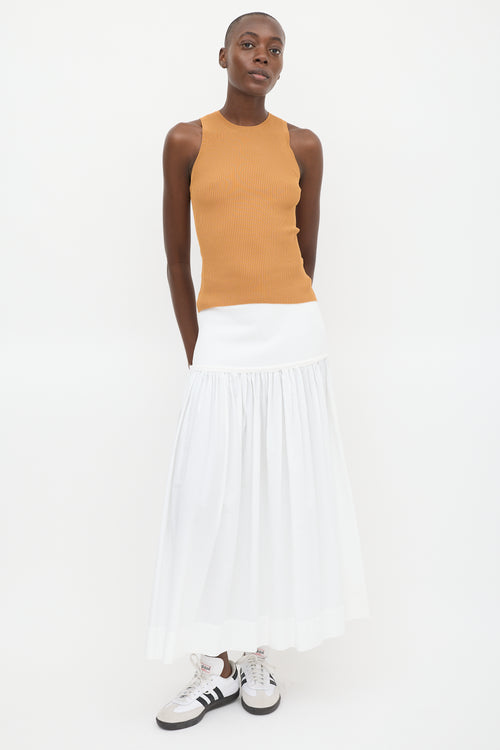 Zimmermann Brown Ribbed Tank Top