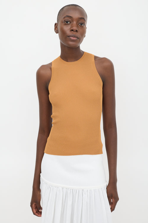 Zimmermann Brown Ribbed Tank Top