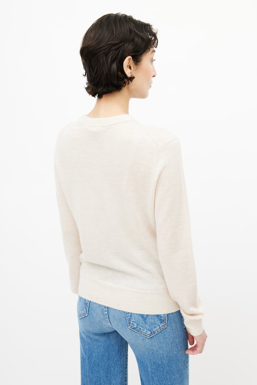 Zimmermann Cream Cashmere Knit Sweater