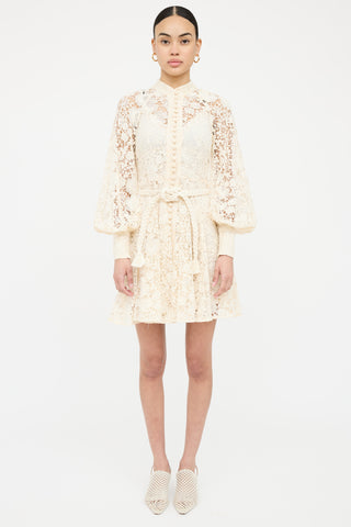 Lace Button Up Dress