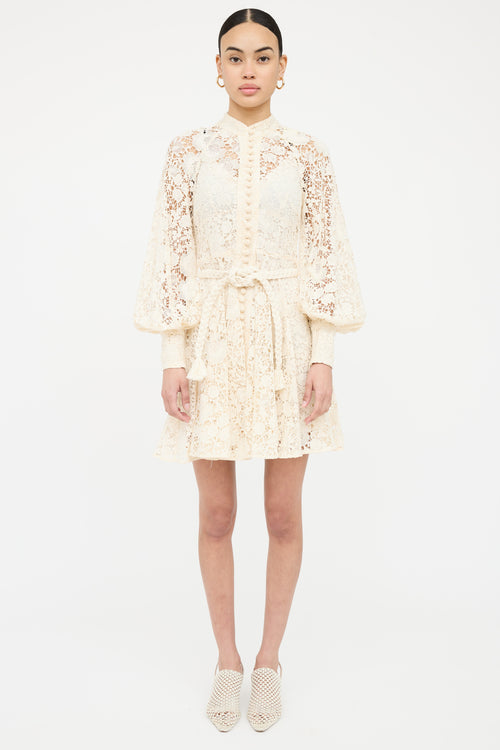 Lace Button Up Dress