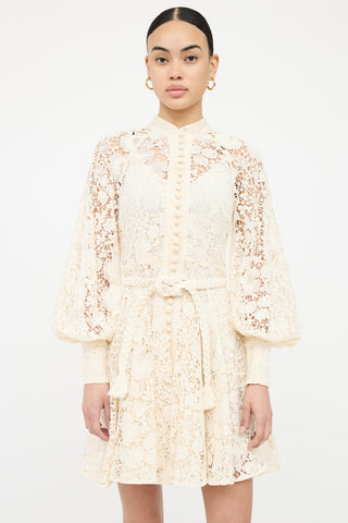 Zimmermann Lace Button Up Dress