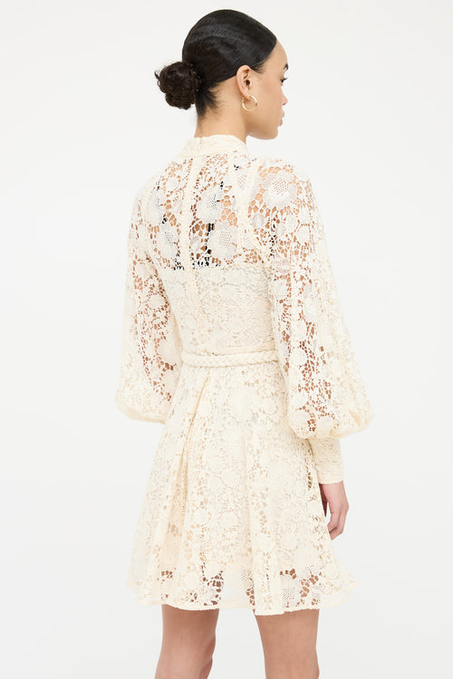 Zimmermann Lace Button Up Dress