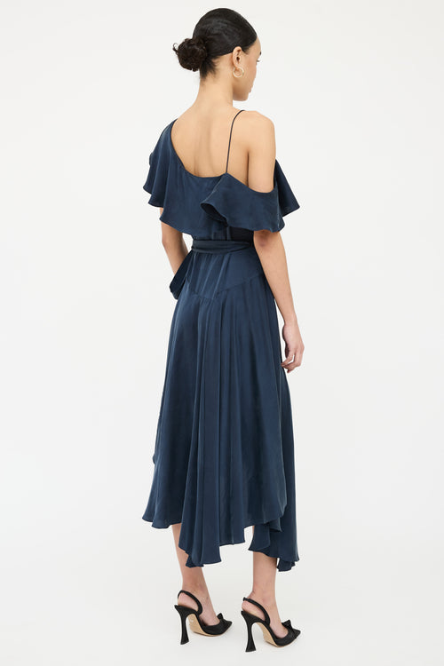 Zimmermann Silk Ruffled Wrap Dress