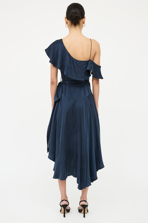 Zimmermann Silk Ruffled Wrap Dress