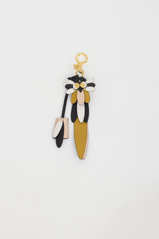 Burberry Gold 
Black Owl Keychain