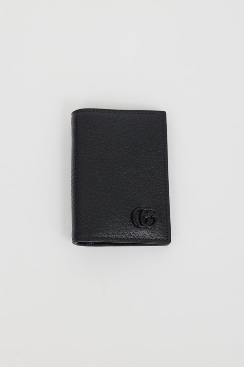 Gucci Black Leather GG Logo Cardholder