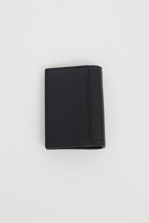 Gucci Black Leather GG Logo Cardholder