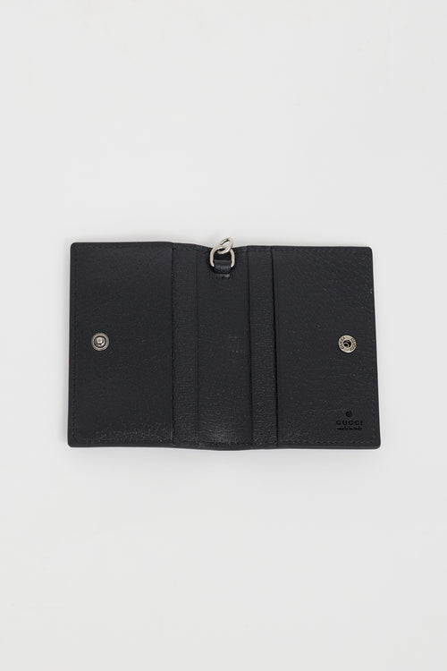 Gucci Black Leather GG Logo Cardholder