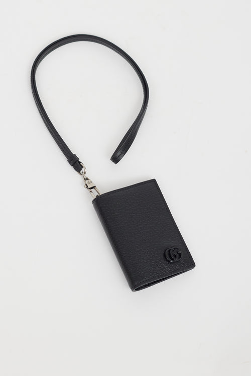 Gucci Black Leather GG Logo Cardholder