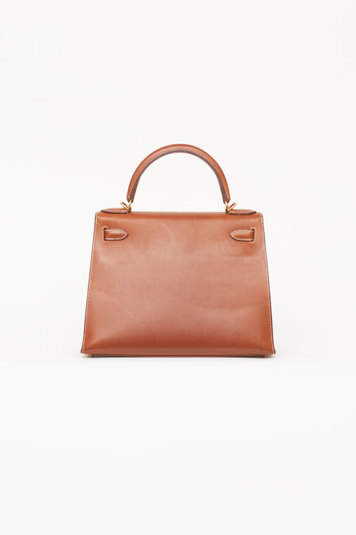 Hermès 2018 Gold Barenia Two-Way Kelly 28 Bag