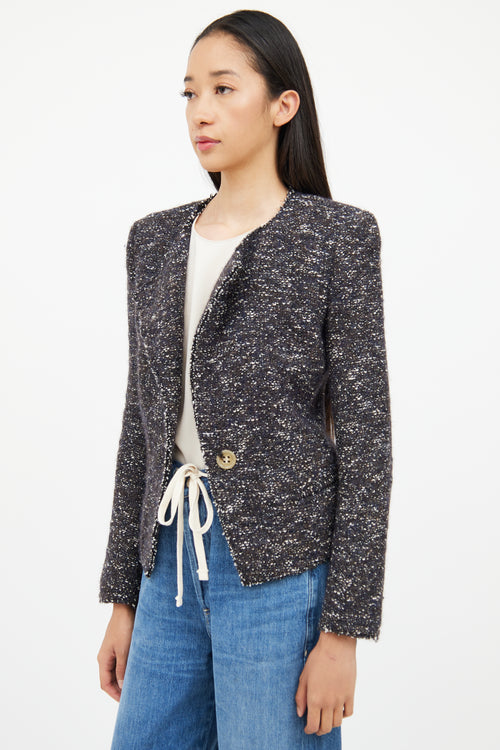 Isabel Marant Étoile Grey Melange Woven Jacket