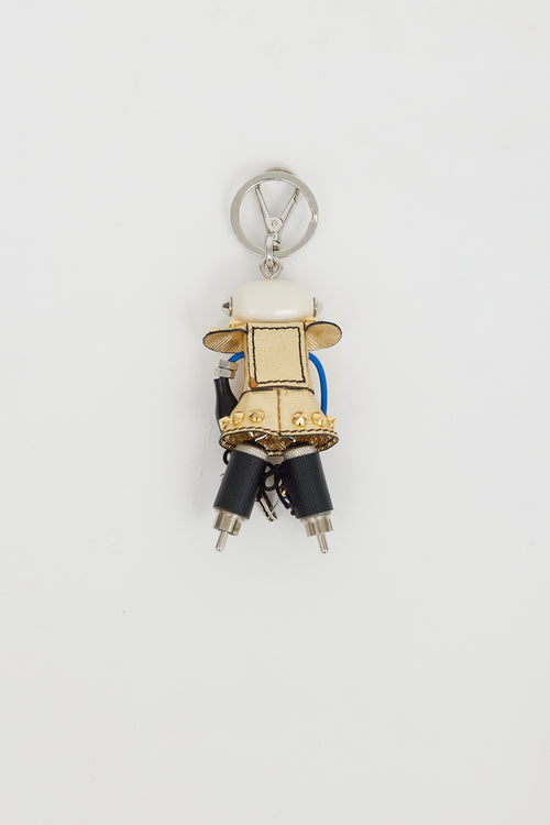 Prada Multicolour Robot Keychain