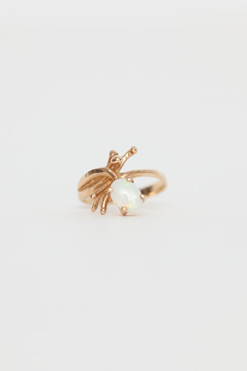 Fine Jewelry Yellow Gold Opal Ring