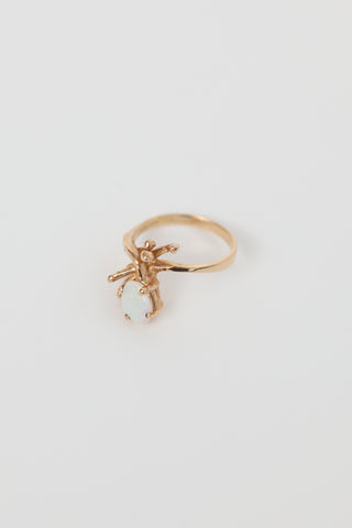 Fine Jewelry Yellow Gold Opal Ring