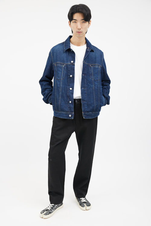 Acne Studios Blå Konst Dark Blue Pass Denim Jacket