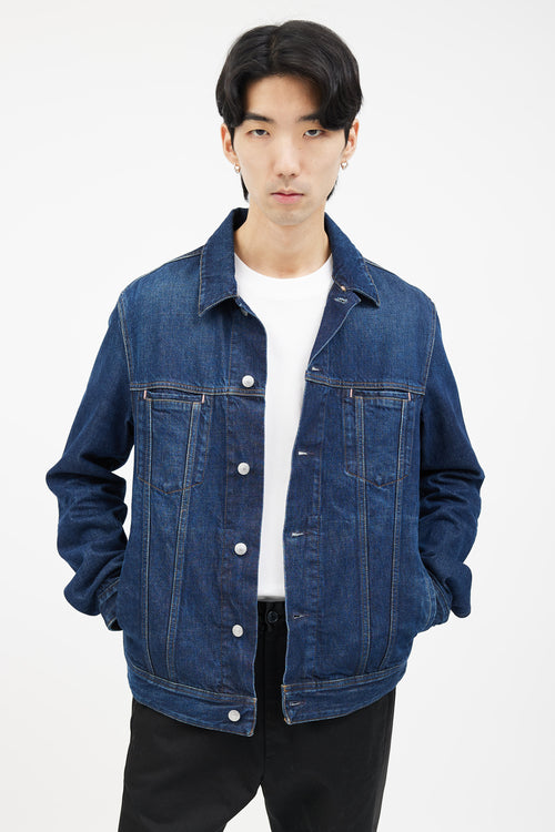 Acne Studios Blå Konst Dark Blue Pass Denim Jacket