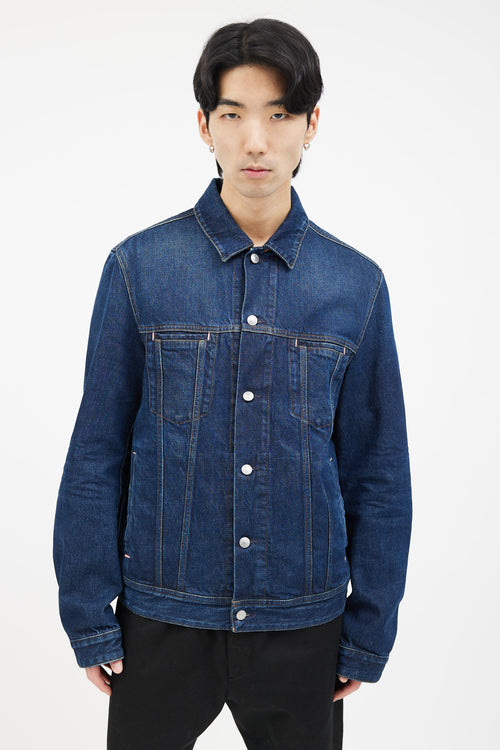 Acne Studios Blå Konst Dark Blue Pass Denim Jacket