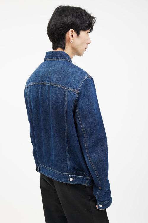 Acne Studios Blå Konst Dark Blue Pass Denim Jacket