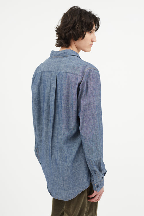 Acne Studios Blå Konst Blue Chambray Shirt