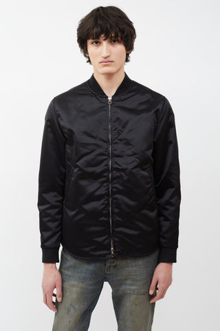 Acne Studios Black Selo Nylon Bomber Jacket