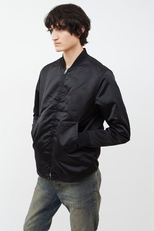 Acne Studios Black Selo Nylon Bomber Jacket