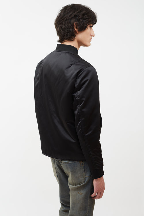 Acne Studios Black Selo Nylon Bomber Jacket