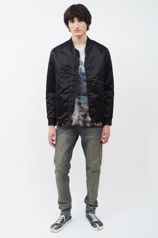 Acne Studios Black Selo Nylon Bomber Jacket