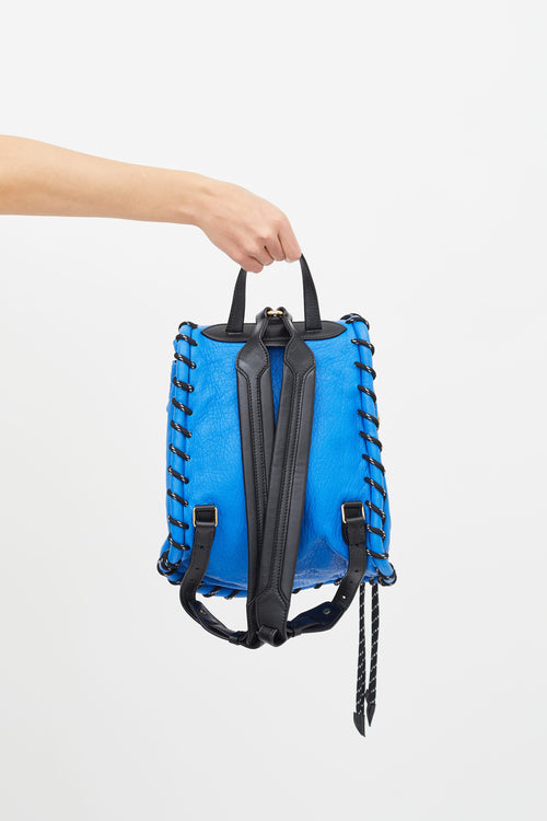 Acne Studios Blue Leather Rope Jungle  Backpack