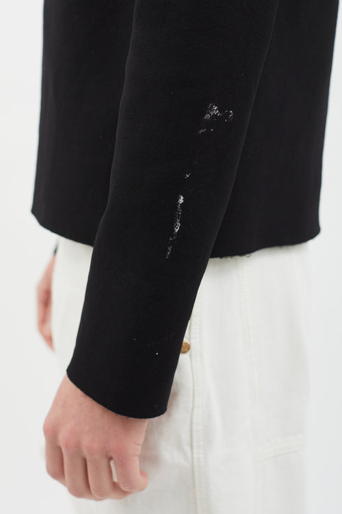 Acne Studios FW14 Black Neoprene Mehdi Turtleneck Sweater