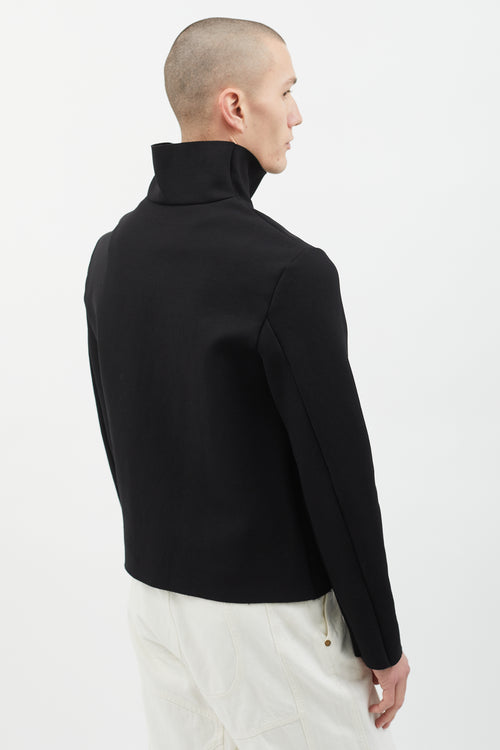 Acne Studios FW14 Black Neoprene Mehdi Turtleneck Sweater