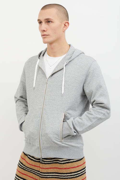 Acne Studios Grey Johna Pus15 Zip Up Hoodie