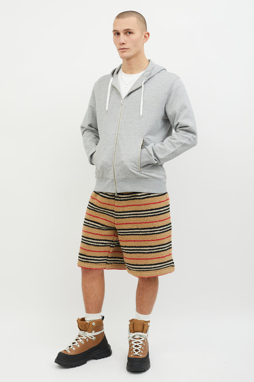 Acne Studios Grey Johna Pus15 Zip Up Hoodie