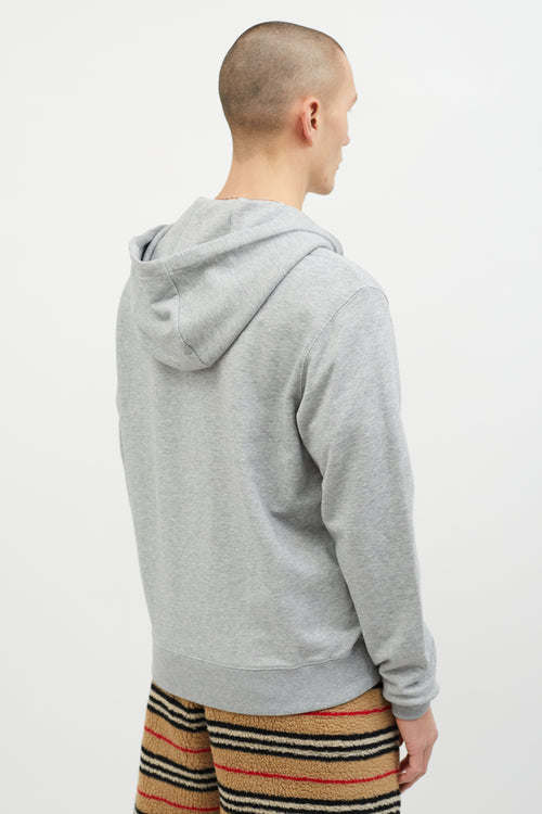 Acne Studios Grey Johna Pus15 Zip Up Hoodie