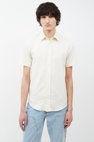 Acne Studios SS16 Cream Otis Short Sleeve Shirt