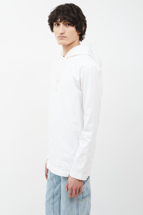 Acne Studios SS18 White Lilly Sweatshirt Hoodie