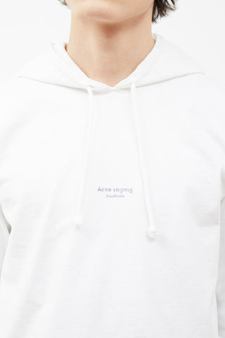 Acne Studios SS18 White Lilly Sweatshirt Hoodie