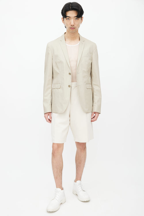 Acne Studios SS 2015 Beige Aron J Pop Blazer