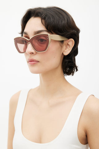 Alaïa Brown 
Taupe AA0044S Sunglasses