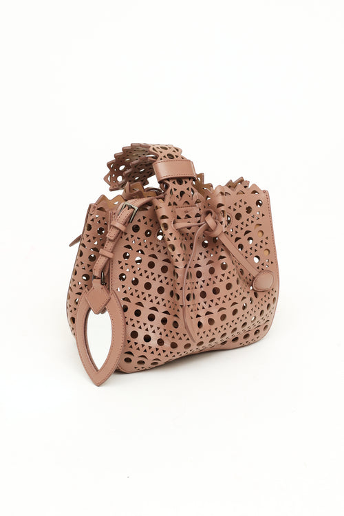 Alaïa Rose-Marie Lasercut Bucket Bag