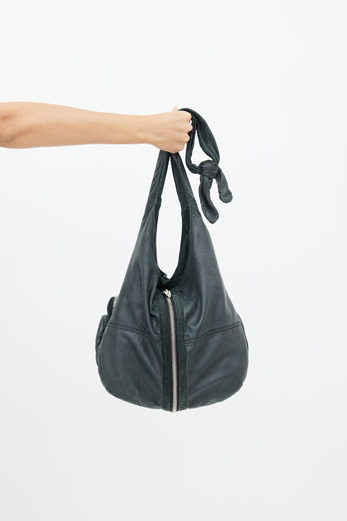 Alexander Wang Black Leather Donna Knotted Bag