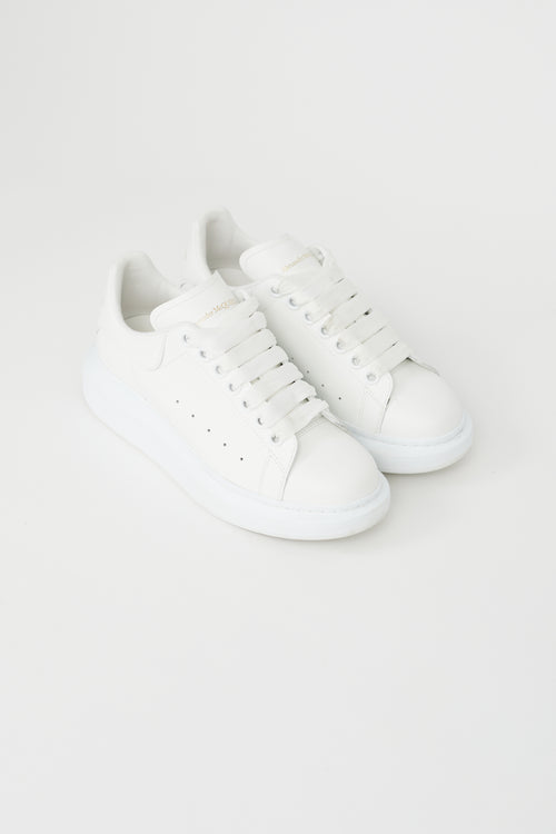 Alexander McQueen White Leather Oversized Sneaker