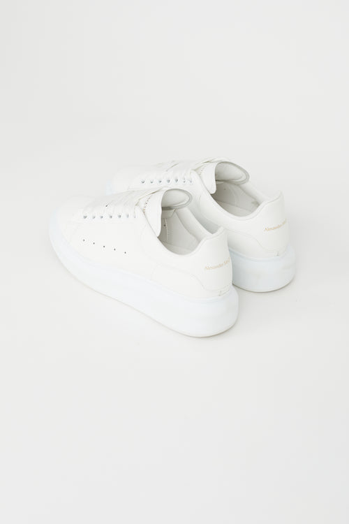 Alexander McQueen White Leather Oversized Sneaker