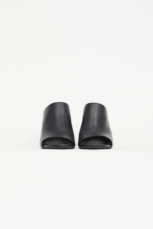 Alexander Wang Black Leather Avery Floating Heel