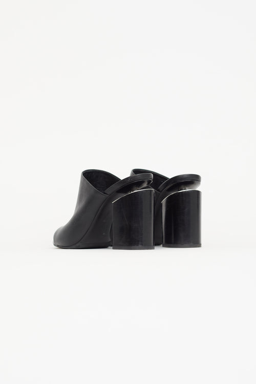 Alexander Wang Black Leather Avery Floating Heel