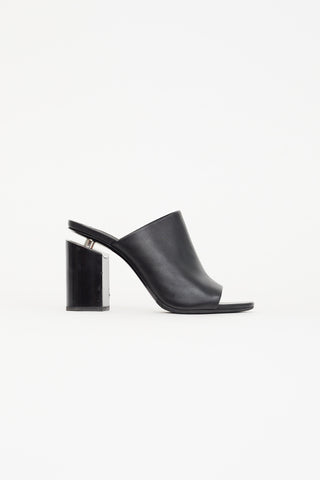 Alexander Wang Black Leather Avery Floating Heel