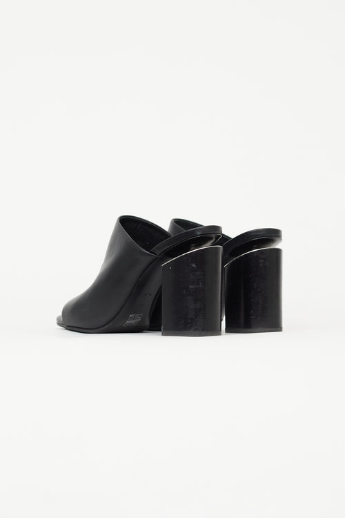 Alexander Wang Black Leather Avery Heeled Mule